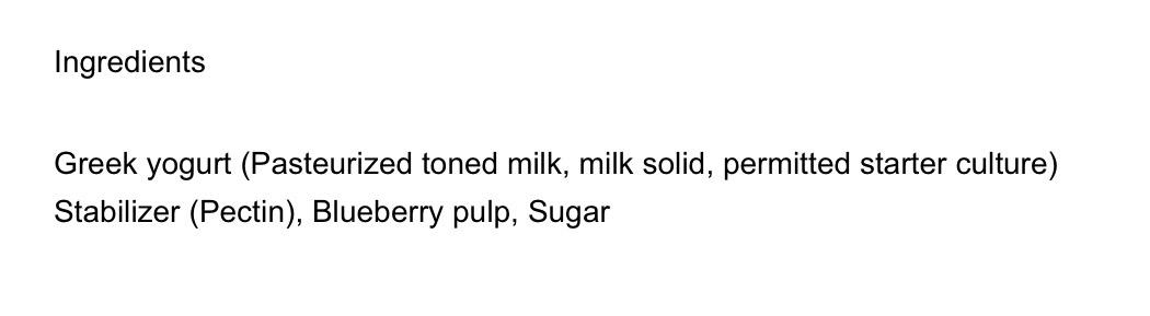 Blueberry Greek Yogurt