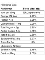 Ranch Greek Yogurt Dip | Spread | Dressing 280gm