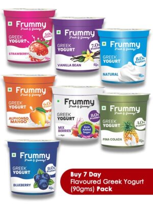 Buy 7 Day Flavoured Greek Yogurt (90gms) Pack