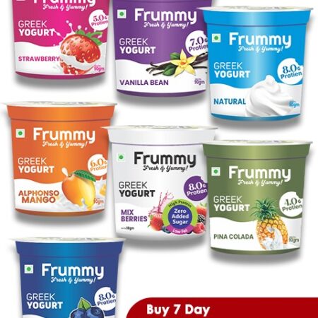 Buy 7 Day Flavoured Greek Yogurt (90gms) Pack